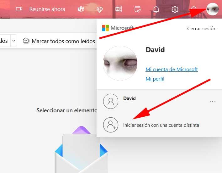 Outlook cuentas correo