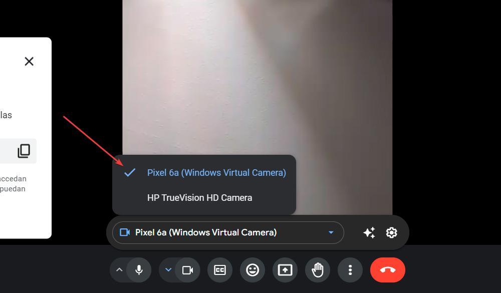 Móvil como webcam en Windows 11