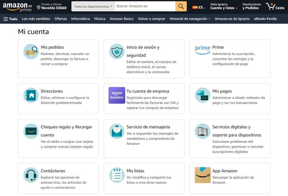 Pagar compras de Amazon con Bizum