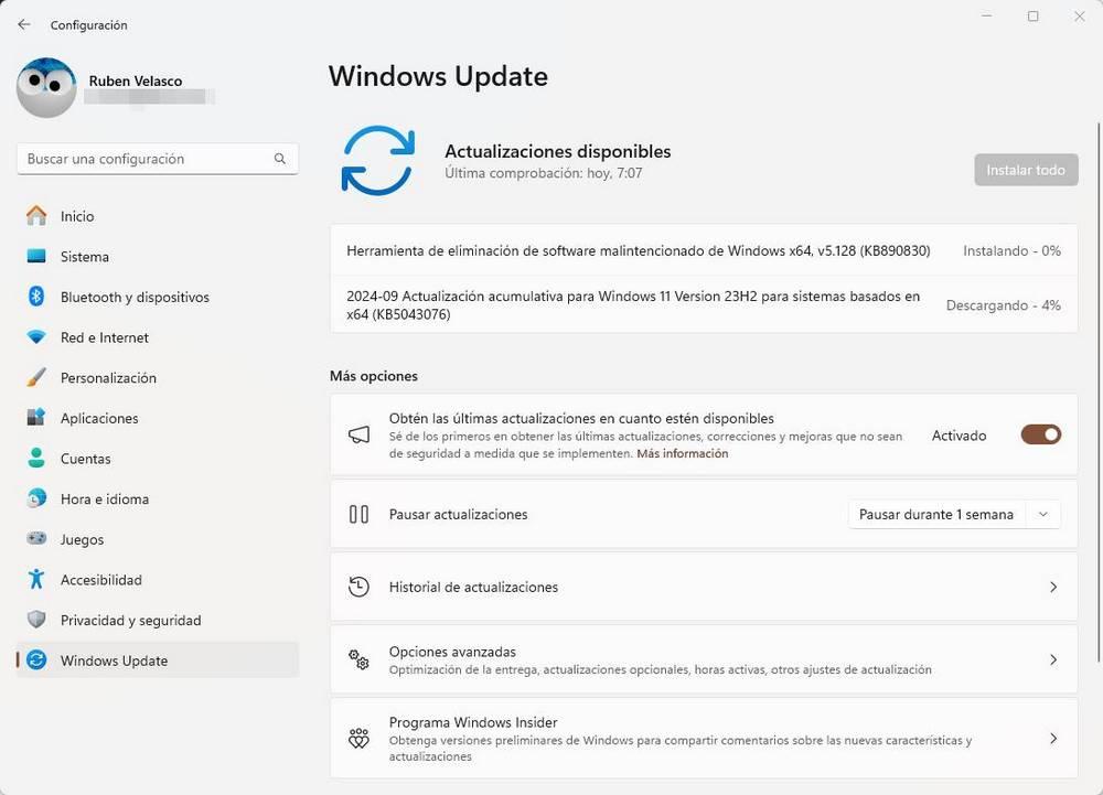 Windows Update parches seguridad septiembre 2024