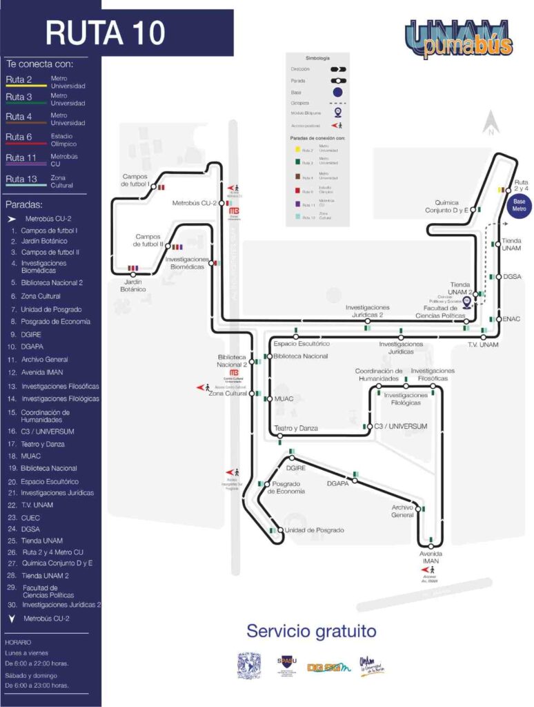 ¿Conoces el Pumabus? Las rutas del servicio de transporte de la UNAM pueden ayudarte a trasladarte más rápido.