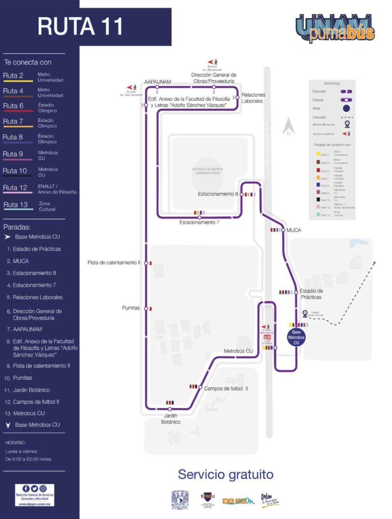 ¿Conoces el Pumabus? Las rutas del servicio de transporte de la UNAM pueden ayudarte a trasladarte más rápido.