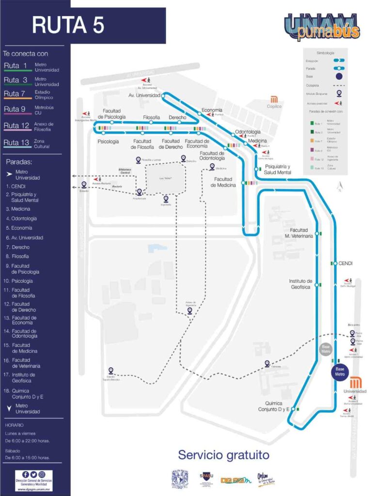 ¿Conoces el Pumabus? Las rutas del servicio de transporte de la UNAM pueden ayudarte a trasladarte más rápido.