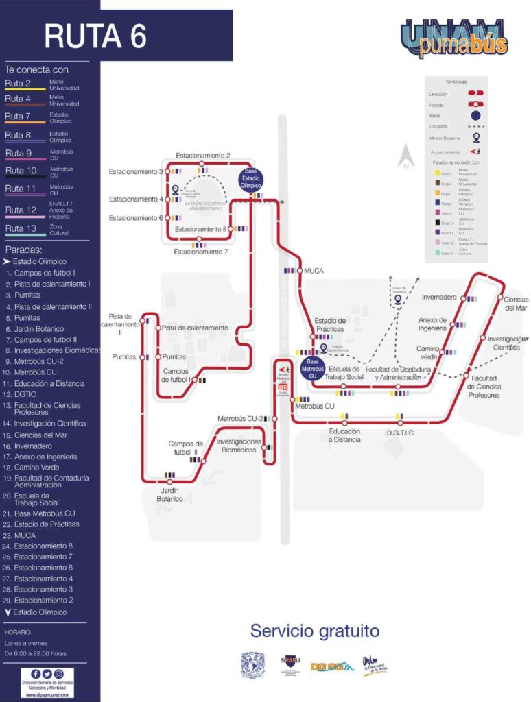 ¿Conoces el Pumabus? Las rutas del servicio de transporte de la UNAM pueden ayudarte a trasladarte más rápido.